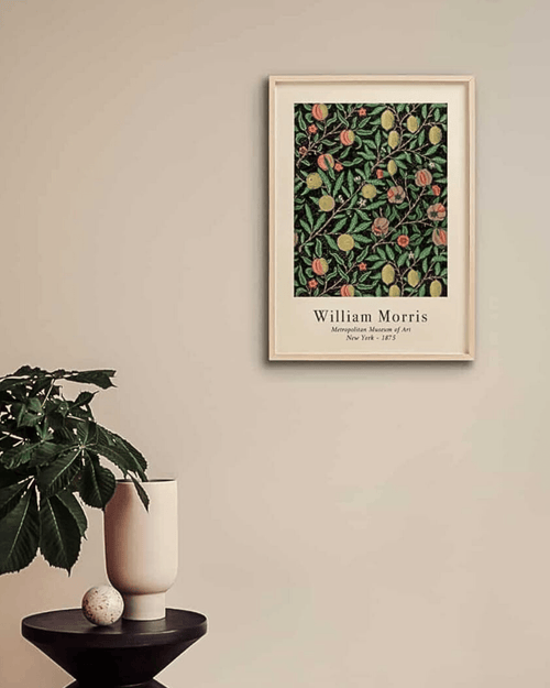 Affiche artistique william morris - motifs fruits & art floral | esque
