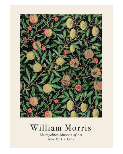 AFFICHE ARTISTIQUE WILLIAM MORRIS - MOTIFS FRUITS &amp; ART FLORAL | Esque - Lili Margaret