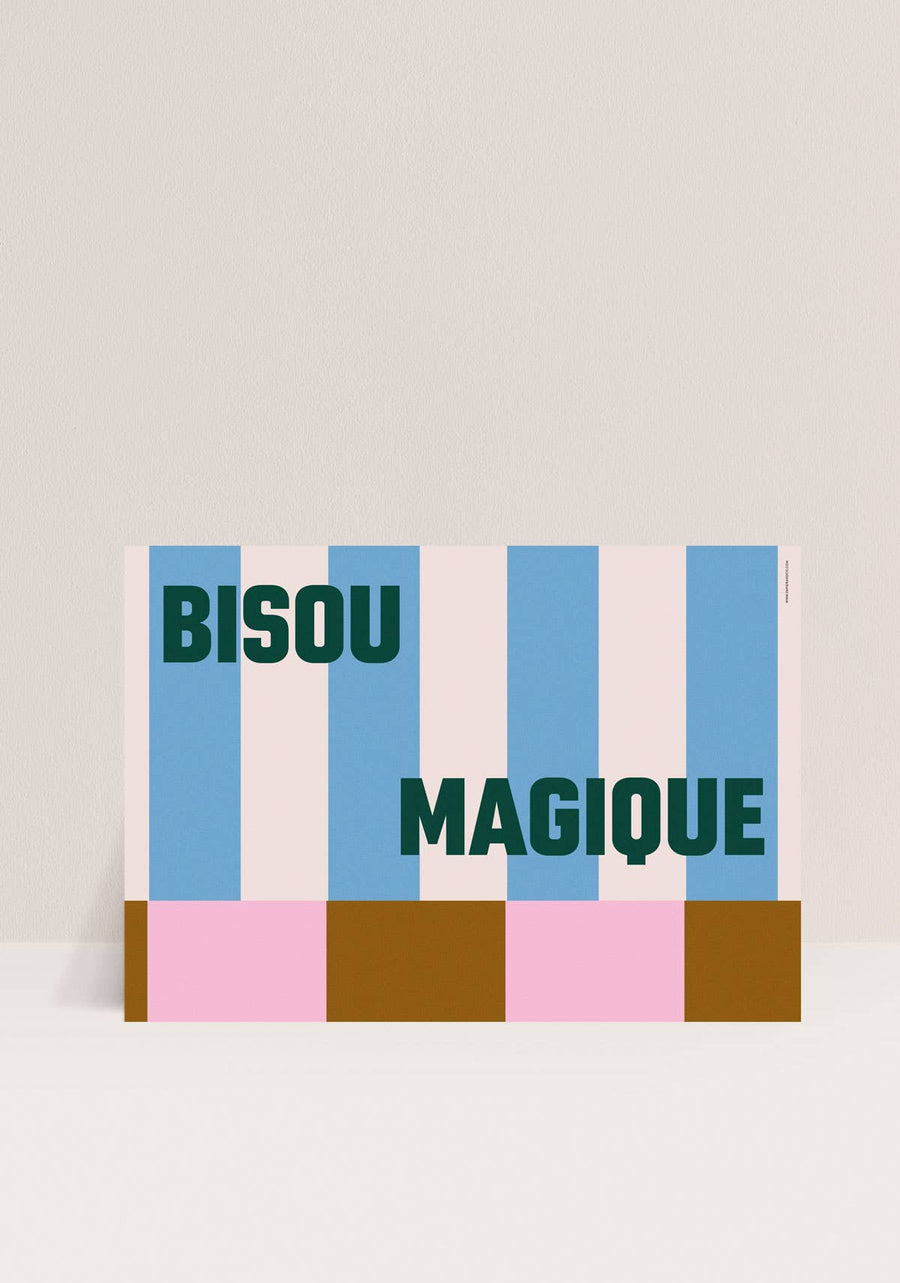 Affiche moderne Bisou magique