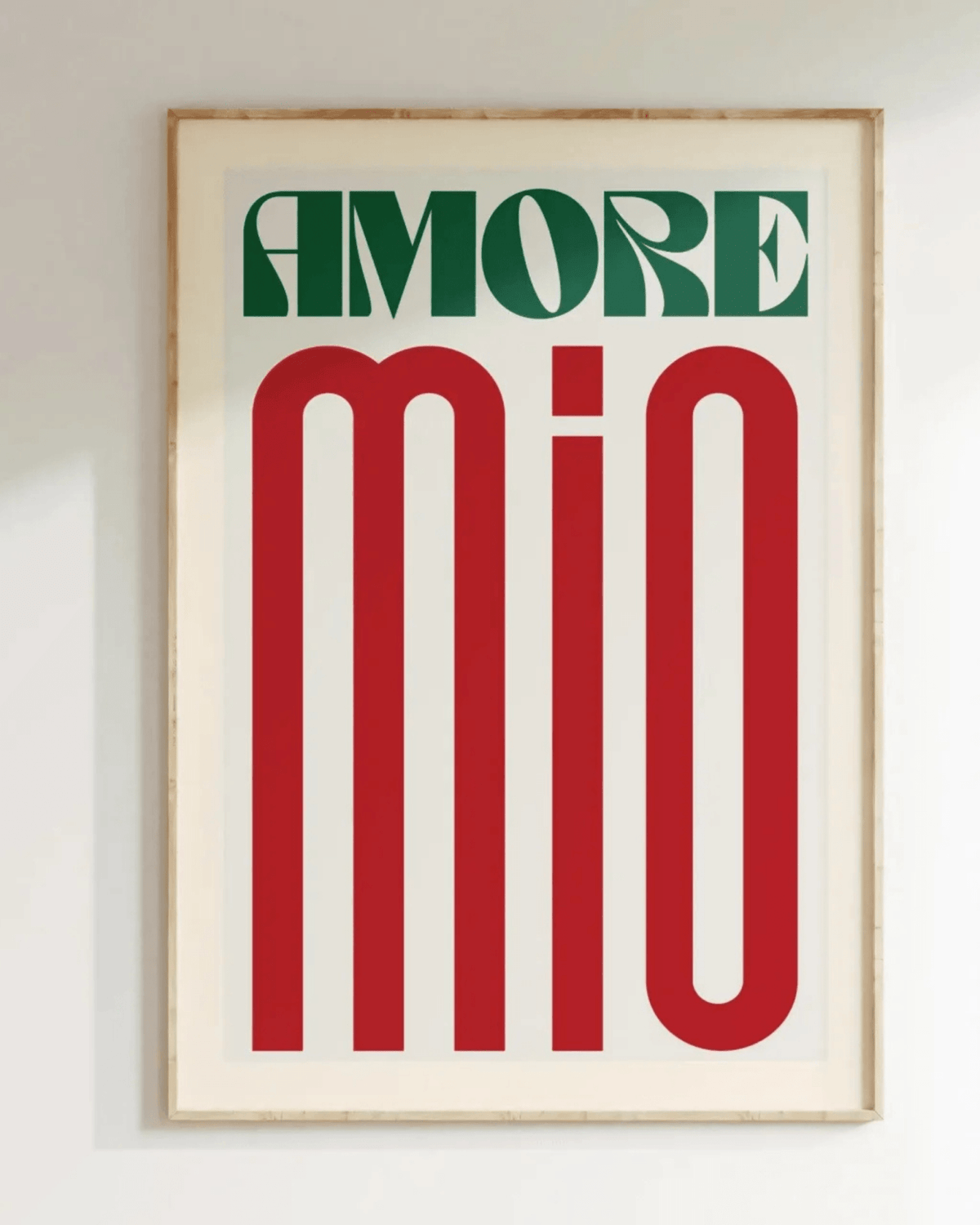 Affiche colorée déco tendance amore mio - inouï