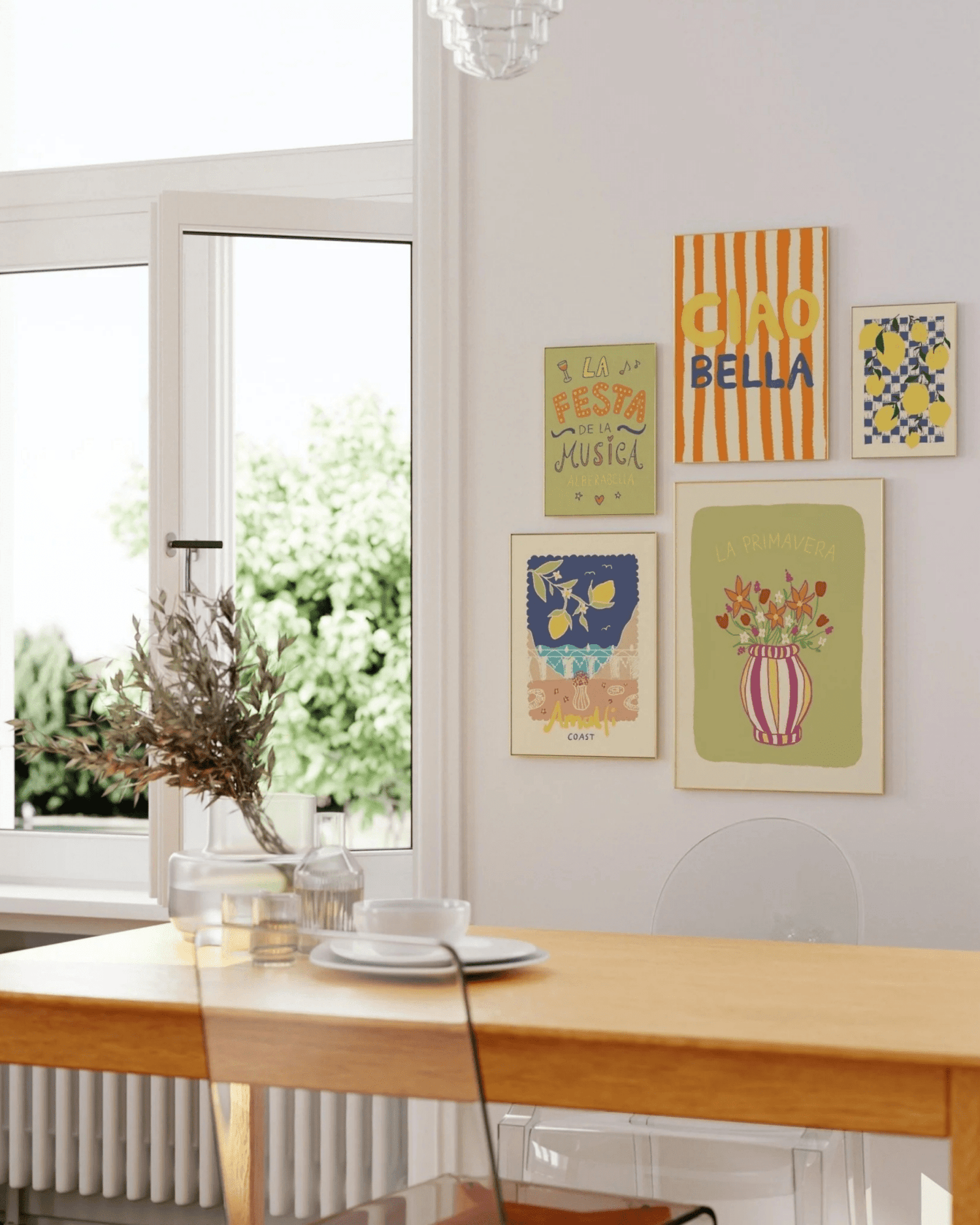AFFICHE COLORÉE FLEURS DE PRINTEMPS LA PRIMAVERA - Lili Margaret