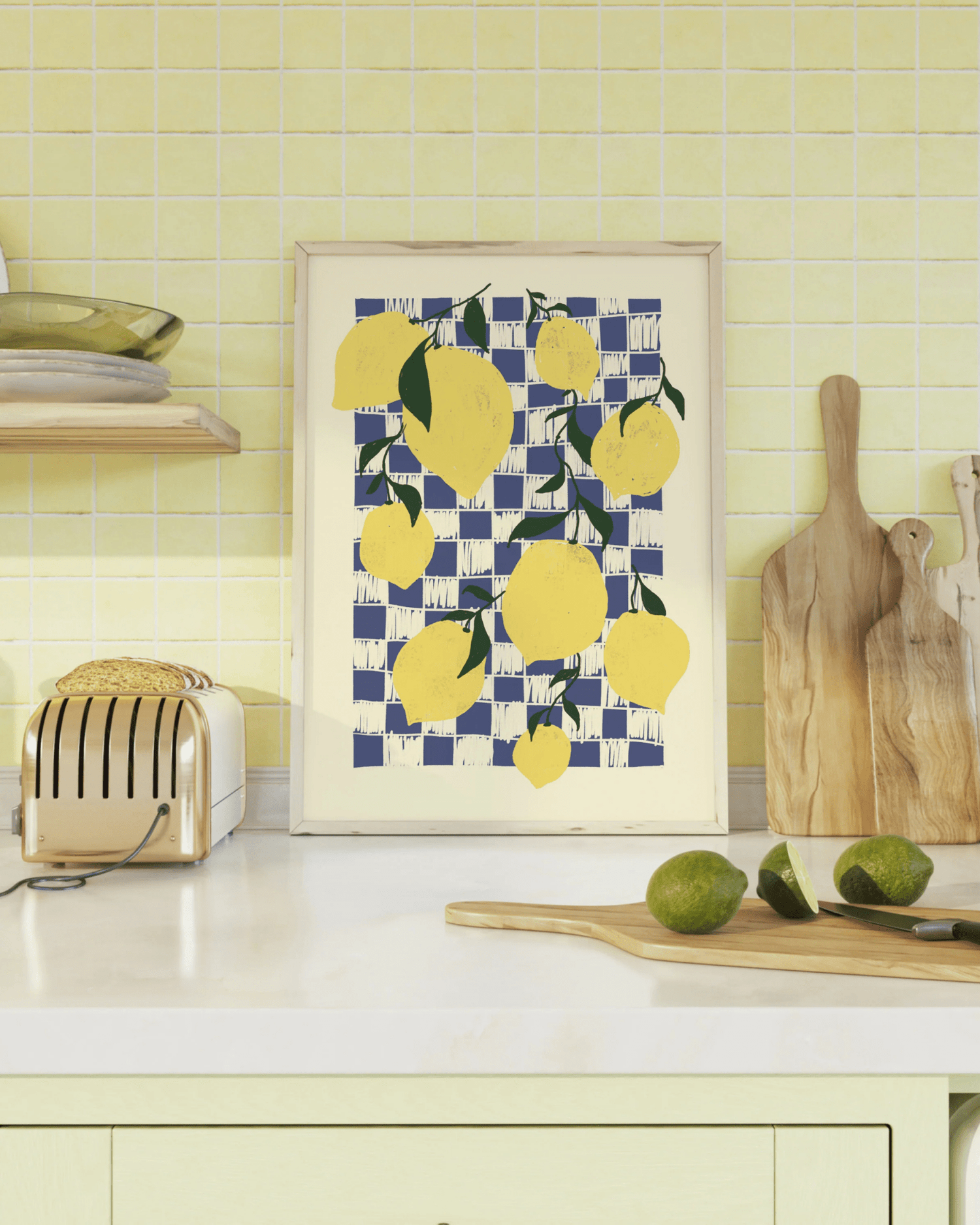 AFFICHE CUISINE CITRONS – DÉCO STYLE MÉDITERRANÉEN - Lili Margaret