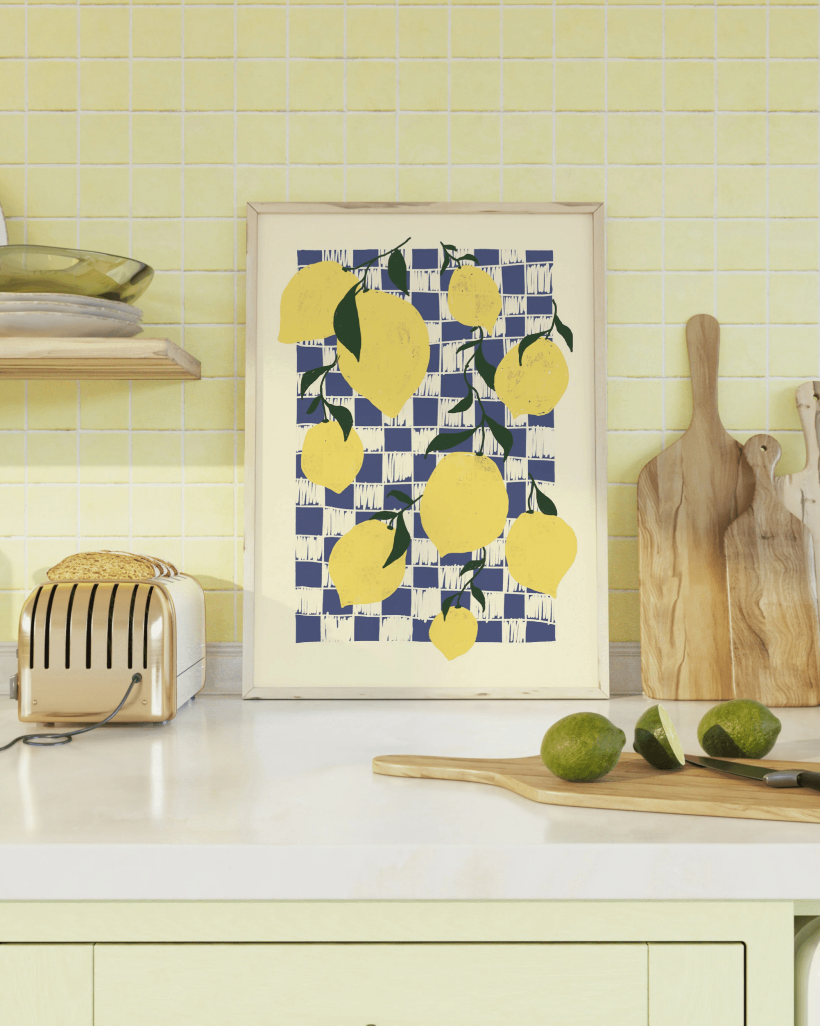 AFFICHE CUISINE CITRONS – DÉCO STYLE MÉDITERRANÉEN - Lili Margaret