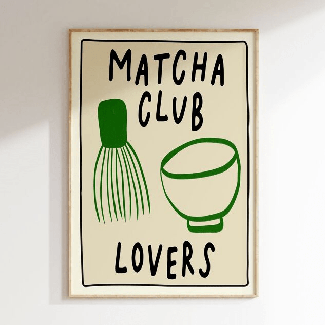 Affiche cuisine Matcha Club Lovers - Inoui