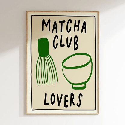Affiche cuisine Matcha Club Lovers - Inoui - Lili Margaret