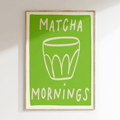 Affiche cuisine Matcha Mornings - Inoui