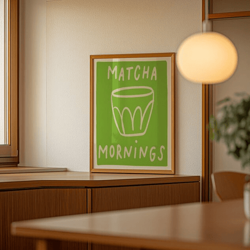 Affiche cuisine Matcha Mornings - Inoui