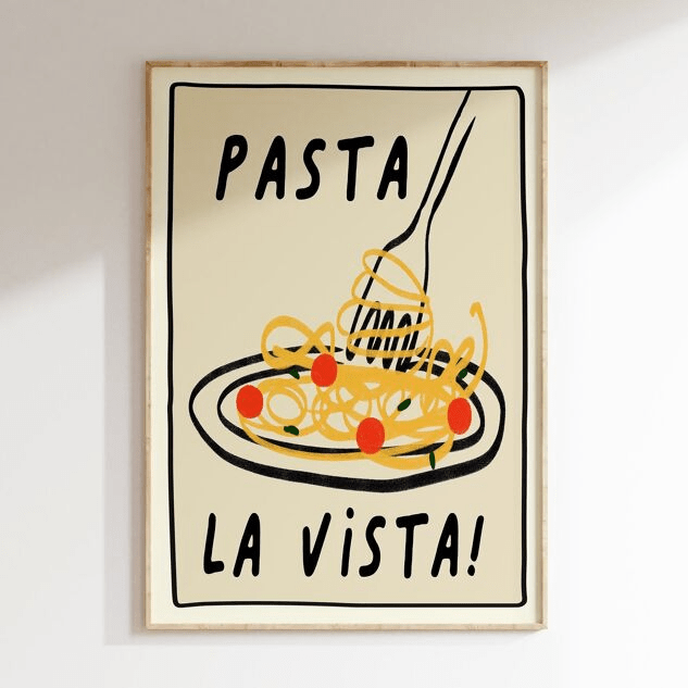 Affiche cuisine Pasta la Vista - Inoui