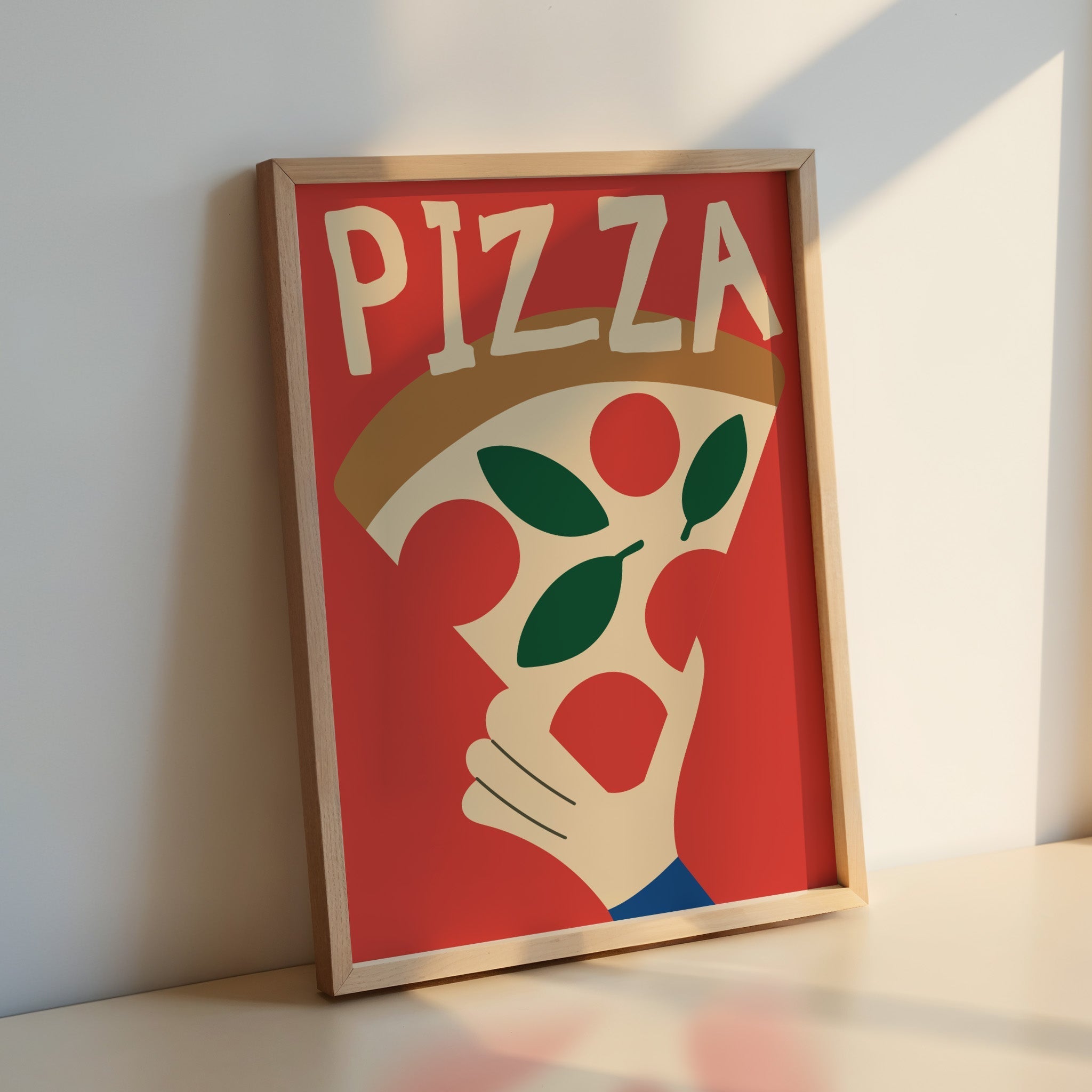Affiche cuisine Pizza colorée - Inouï