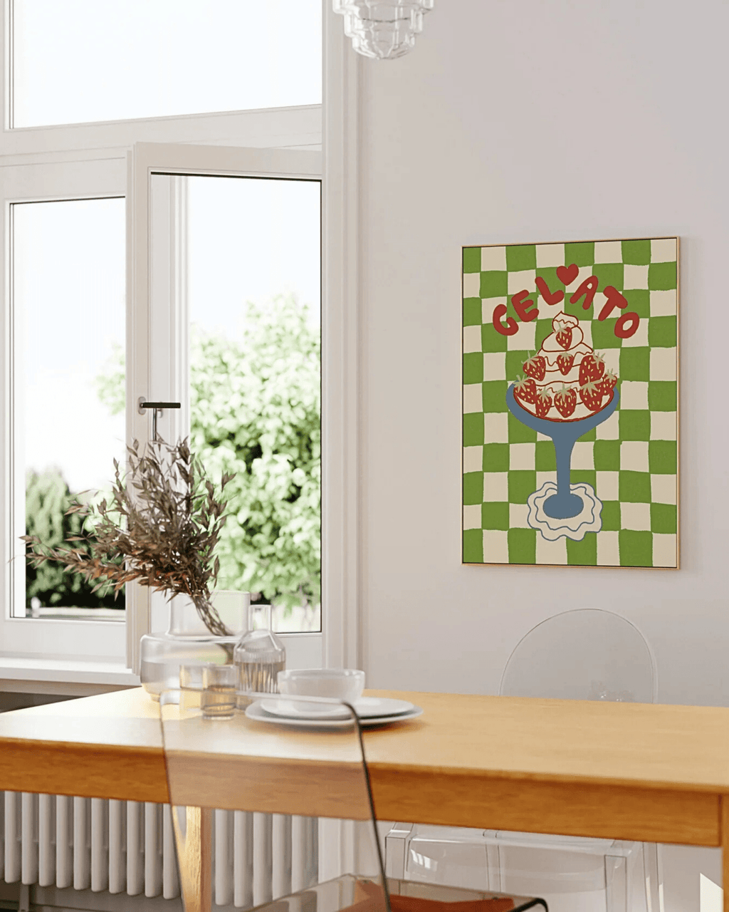 Affiche cuisine tendance glace – couleurs & déco gourmande