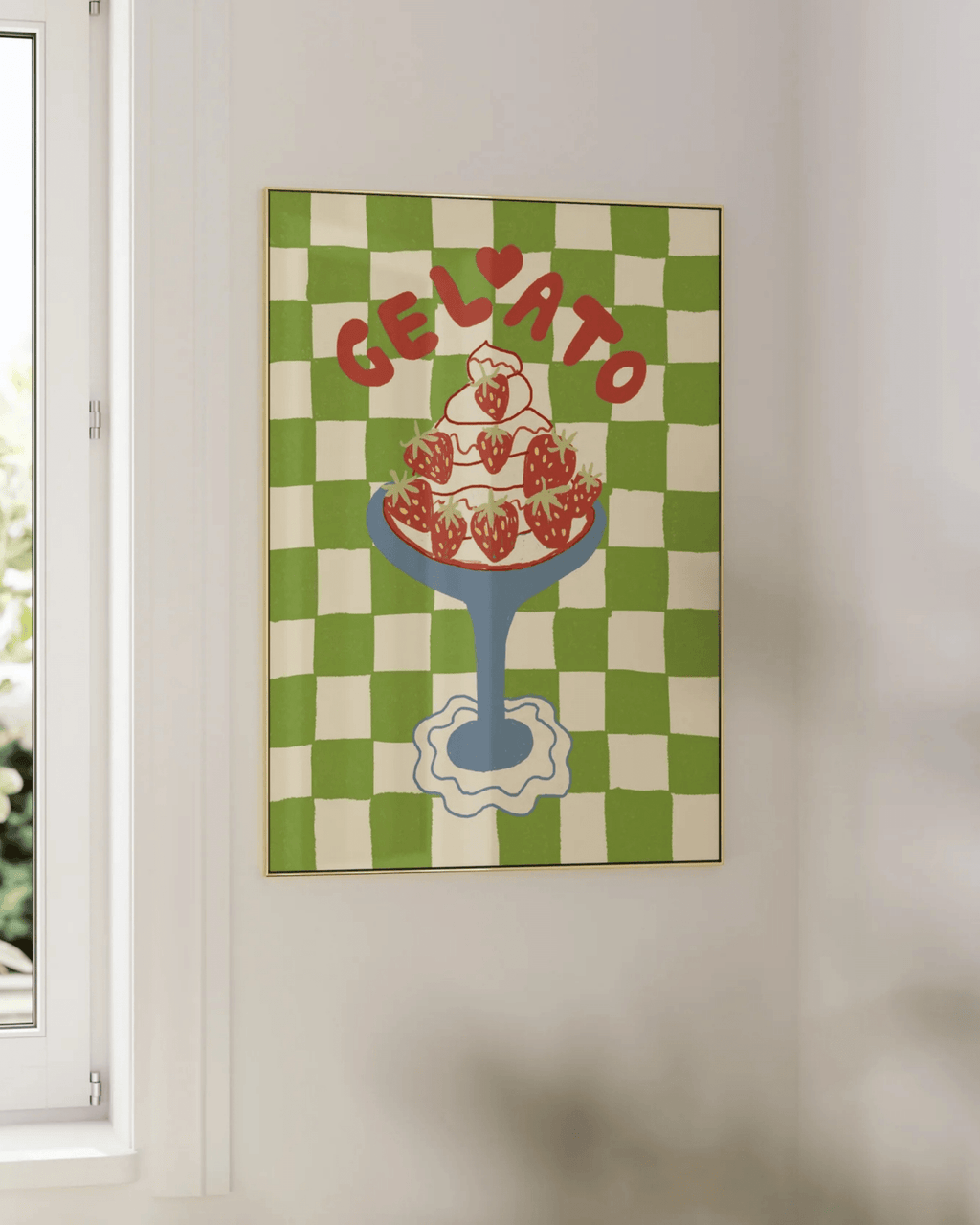 Affiche cuisine tendance glace – couleurs & déco gourmande