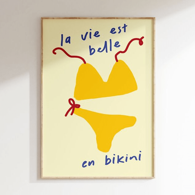Affiche déco Bikini - Inoui - Lili Margaret