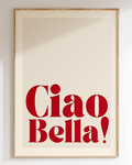 Affiche déco tendance ciao bella - inouï