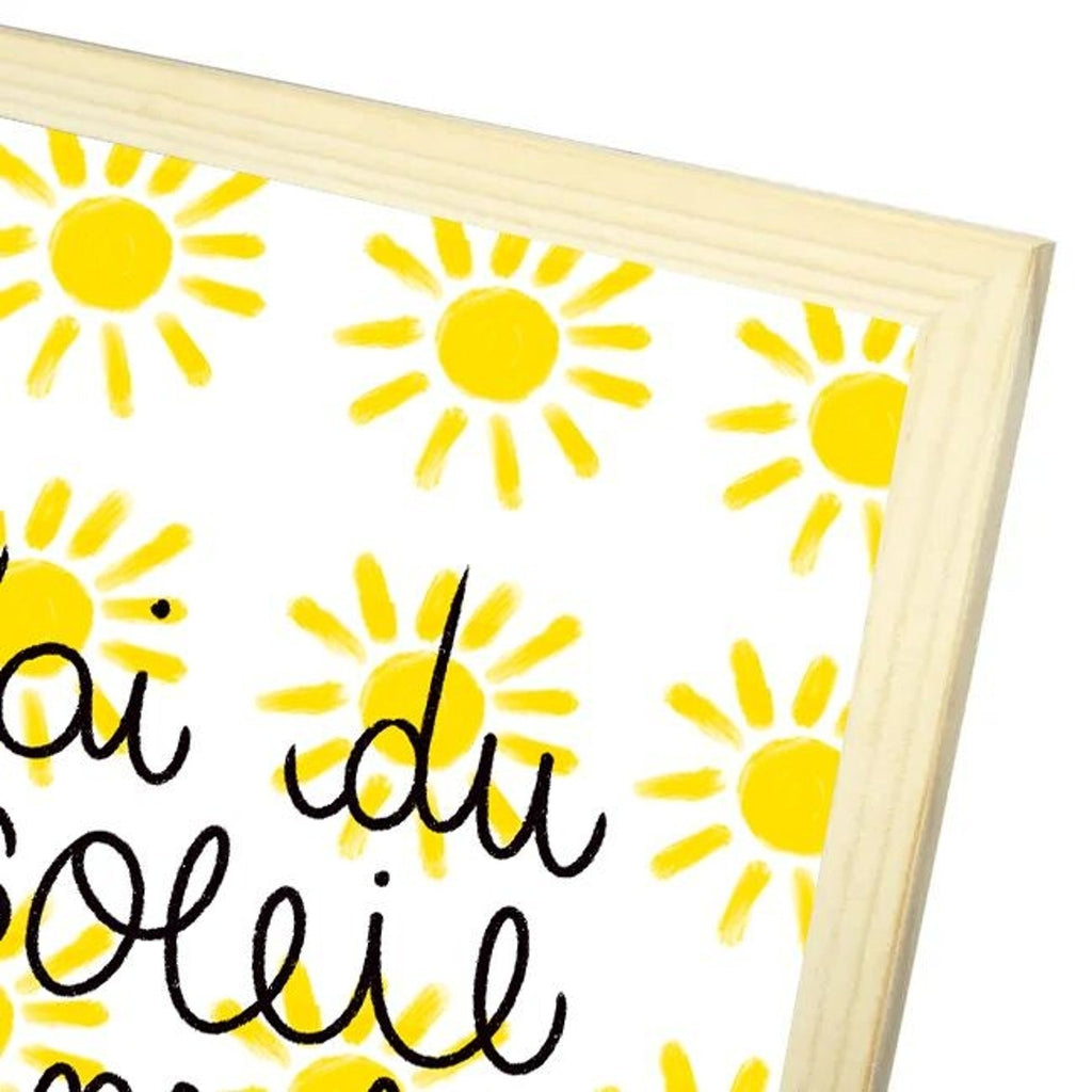 Affiche chambre enfant déco tendance "soleils" - illustration fait main