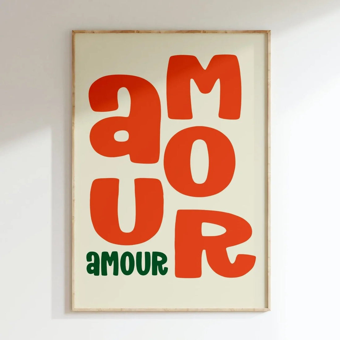 AFFICHE DÉCORATIVE AMOUR AMOUR - Inouï - Lili Margaret