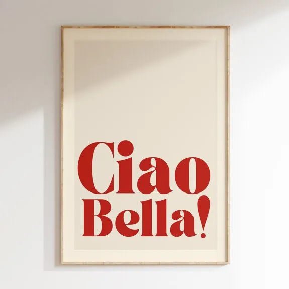 AFFICHE DÉCORATIVE CIAO BELLA - Inouï - Lili Margaret