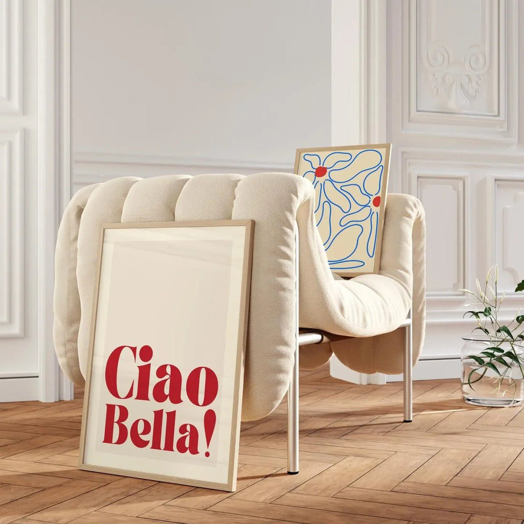 Affiche déco tendance ciao bella - inouï