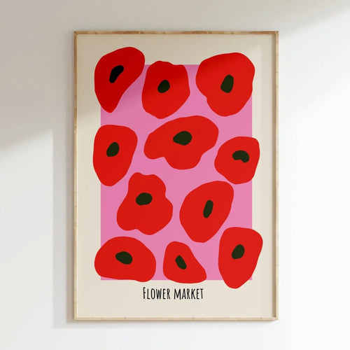 Affiche décorative flower market - inouï