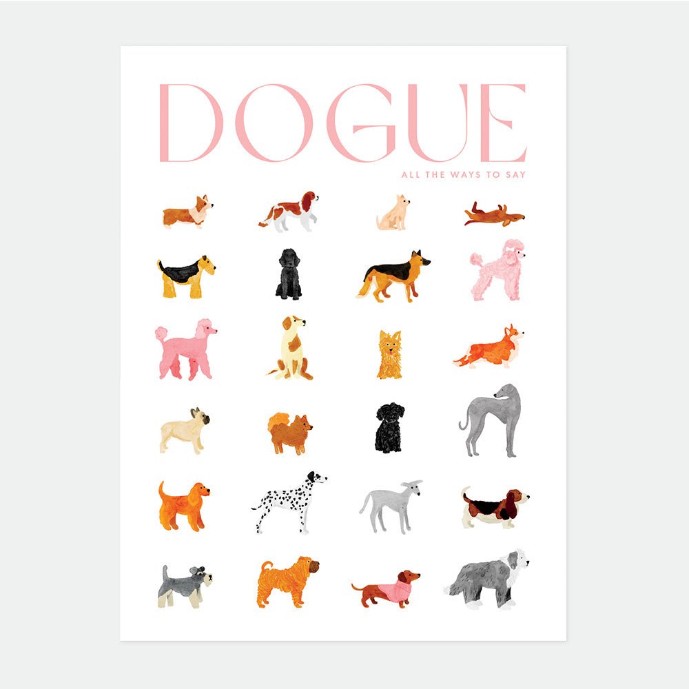 Affiche Dogue - all the ways to say - Lili Margaret