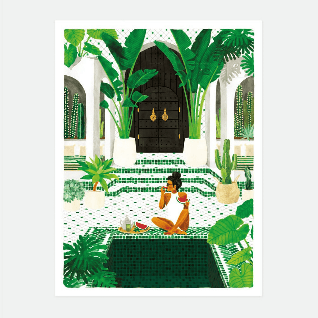 Affiche jardin et plantes Medina - all the ways to say - Lili Margaret