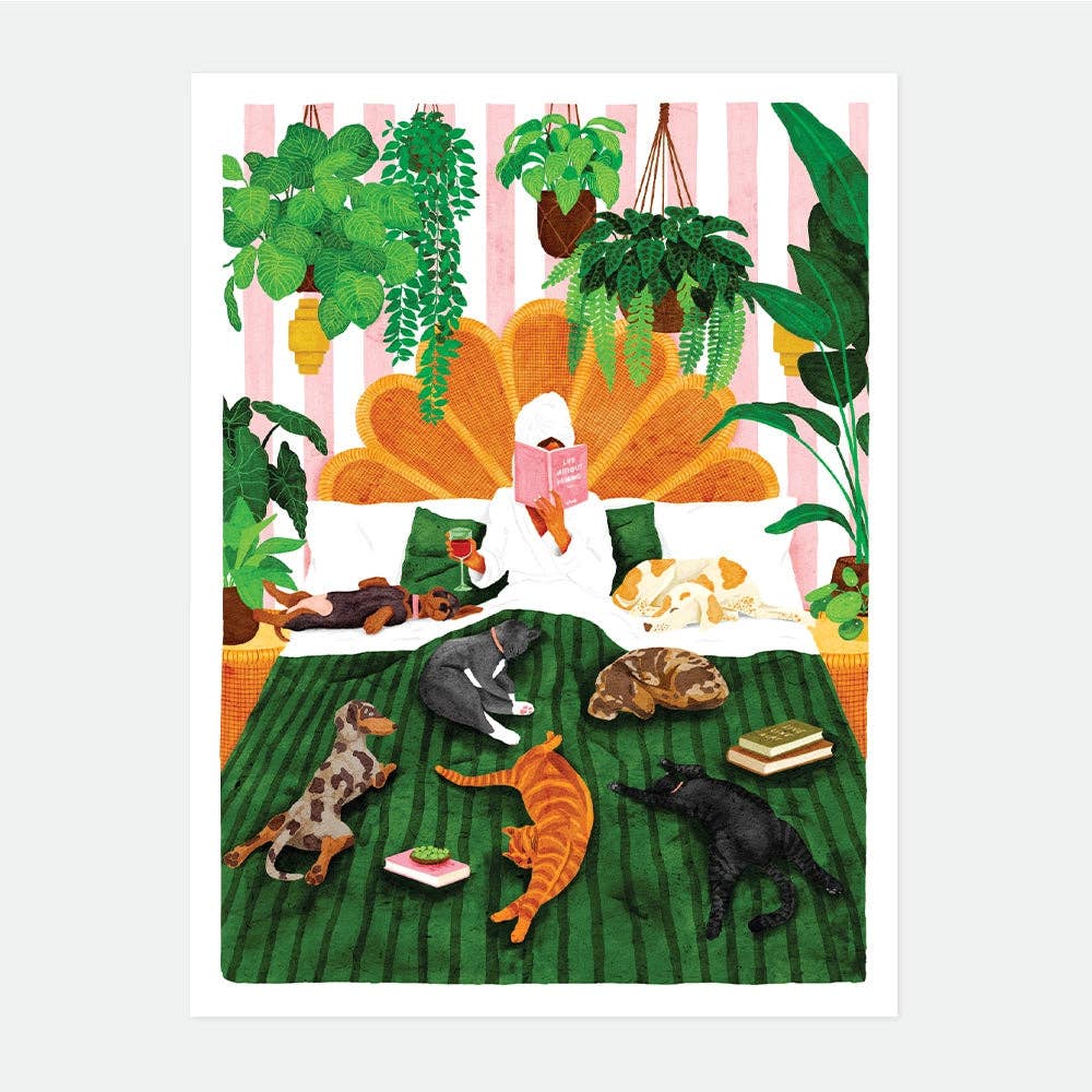 Affiche La vie avec des animaux de compagnie et des plantes - all the ways to say