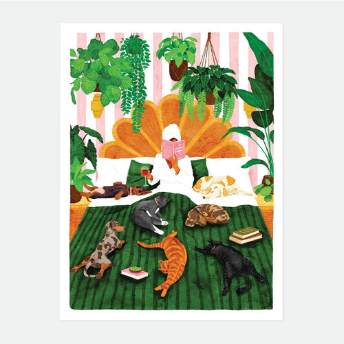 Affiche La vie avec des animaux de compagnie et des plantes - all the ways to say