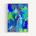 Affiche murale art moderne camougirl blue - les ombres de marie