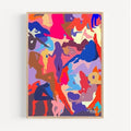 Affiche murale art moderne camougirl rose - les ombres de marie