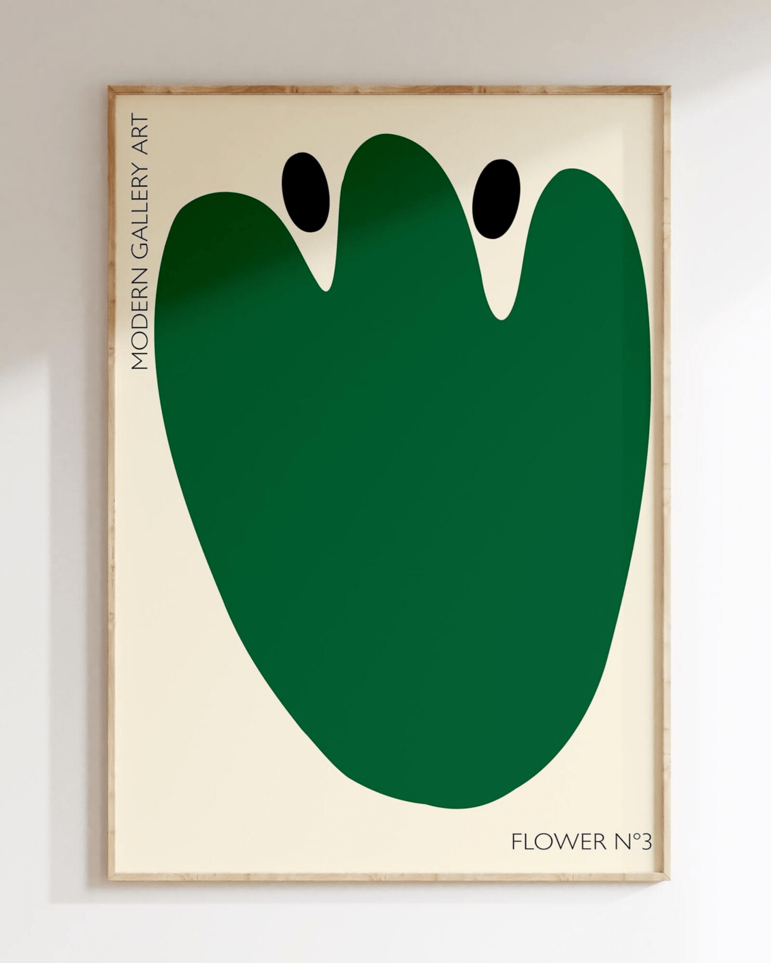 AFFICHE MURALE COLORÉE SALON FLOWER N°3 GREEN - Inouï - Lili Margaret