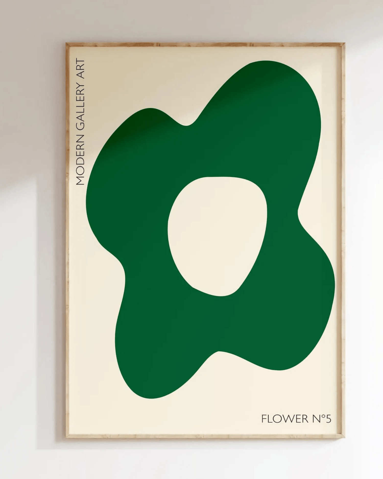 AFFICHE MURALE DÉCO SALON FLOWER N°5 GREEN - Inouï - Lili Margaret