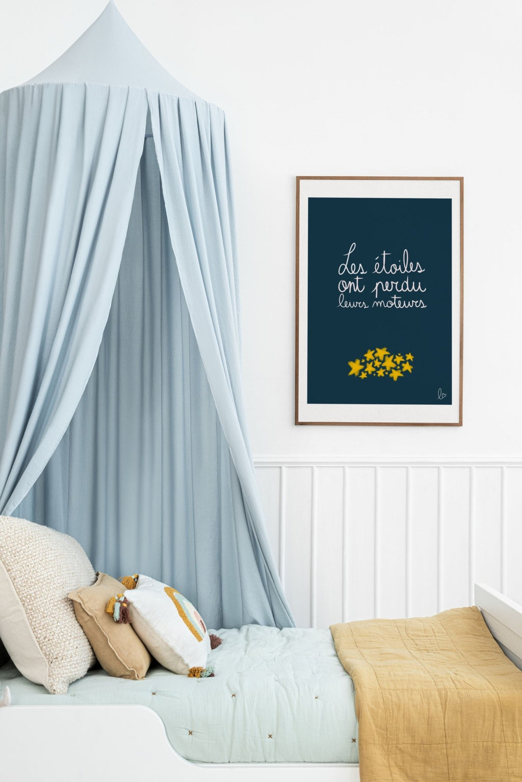 Affiche chambre enfant "étoiles" - illustration fait main en france