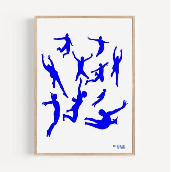 Affiche murale moderne et contemporaine leap into the viod - les ombres de marie