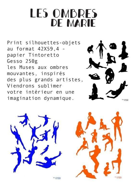Affiche murale moderne et contemporaine leap into the viod - les ombres de marie