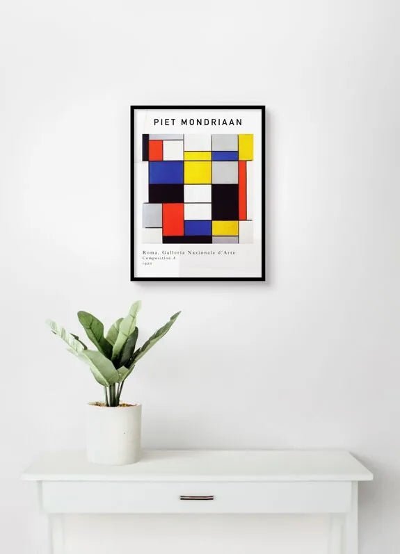 AFFICHE TABLEAU PIET MONDRIAN - COMPOSITION A - Esque - Lili Margaret