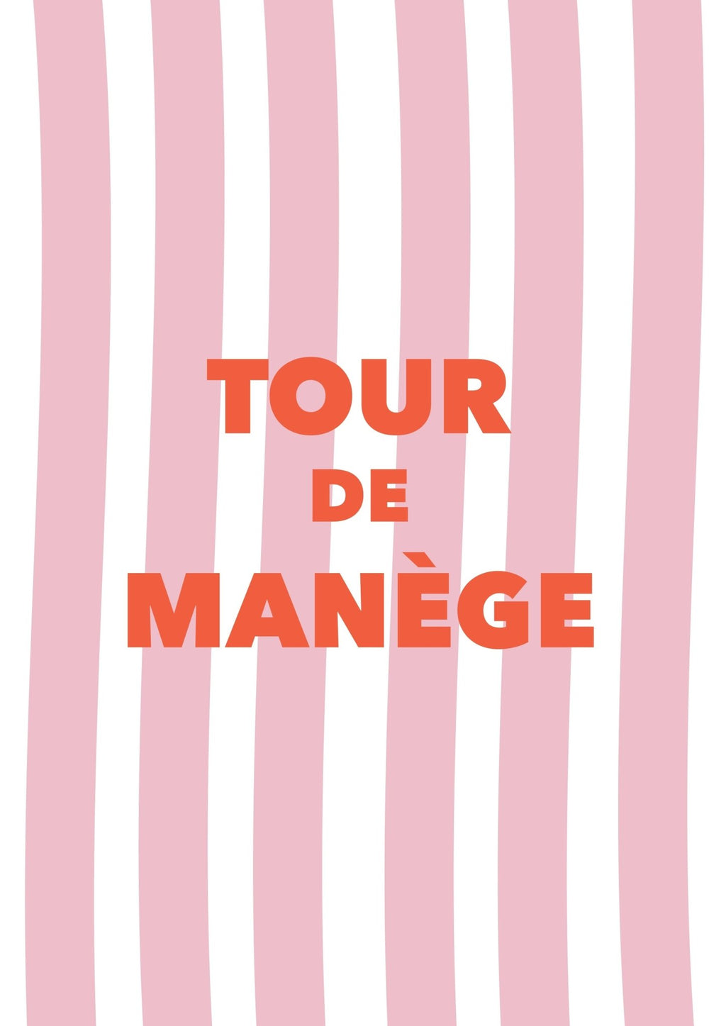 Affiche rayures tour de manège - illustration poétique