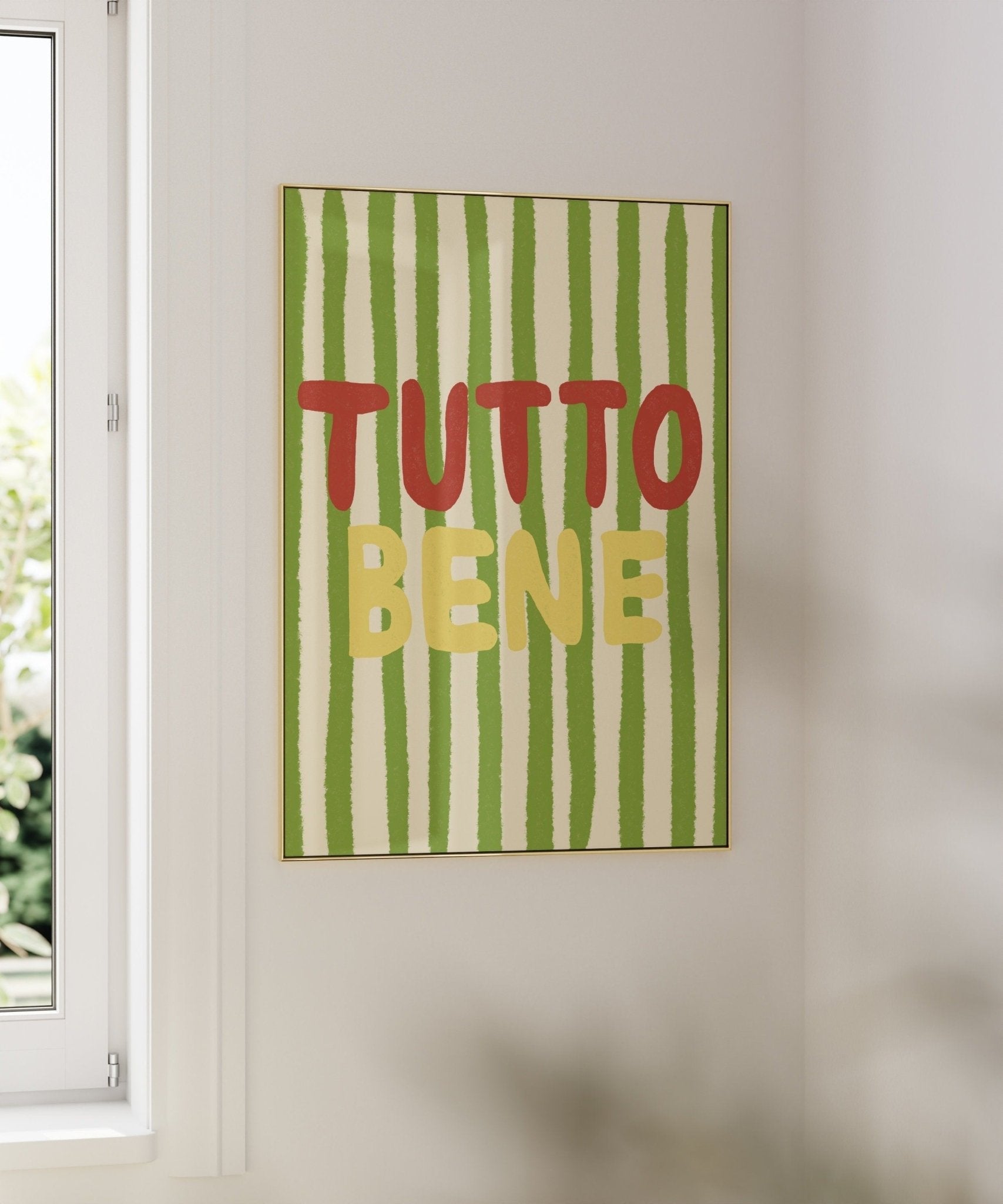 AFFICHE TUTTO BENE – RAYURES COLORÉES studio dolci - Lili Margaret