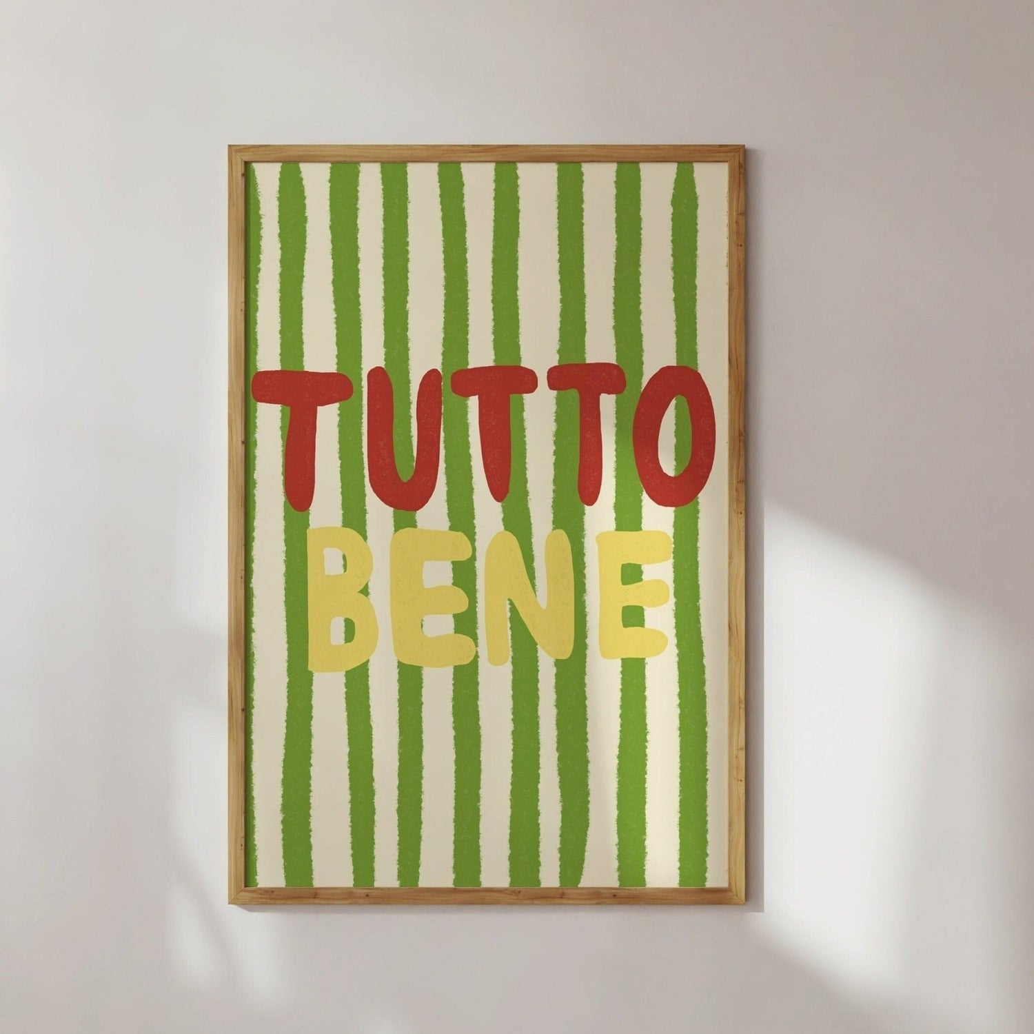 AFFICHE TUTTO BENE – RAYURES COLORÉES studio dolci - Lili Margaret