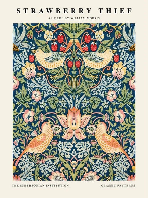 Affiche murale artistique william morris - voleur de fraises esque