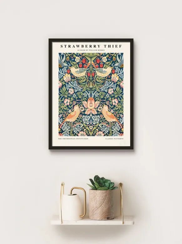 Affiche murale artistique william morris - voleur de fraises esque