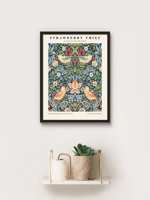 Affiche murale artistique william morris - voleur de fraises esque