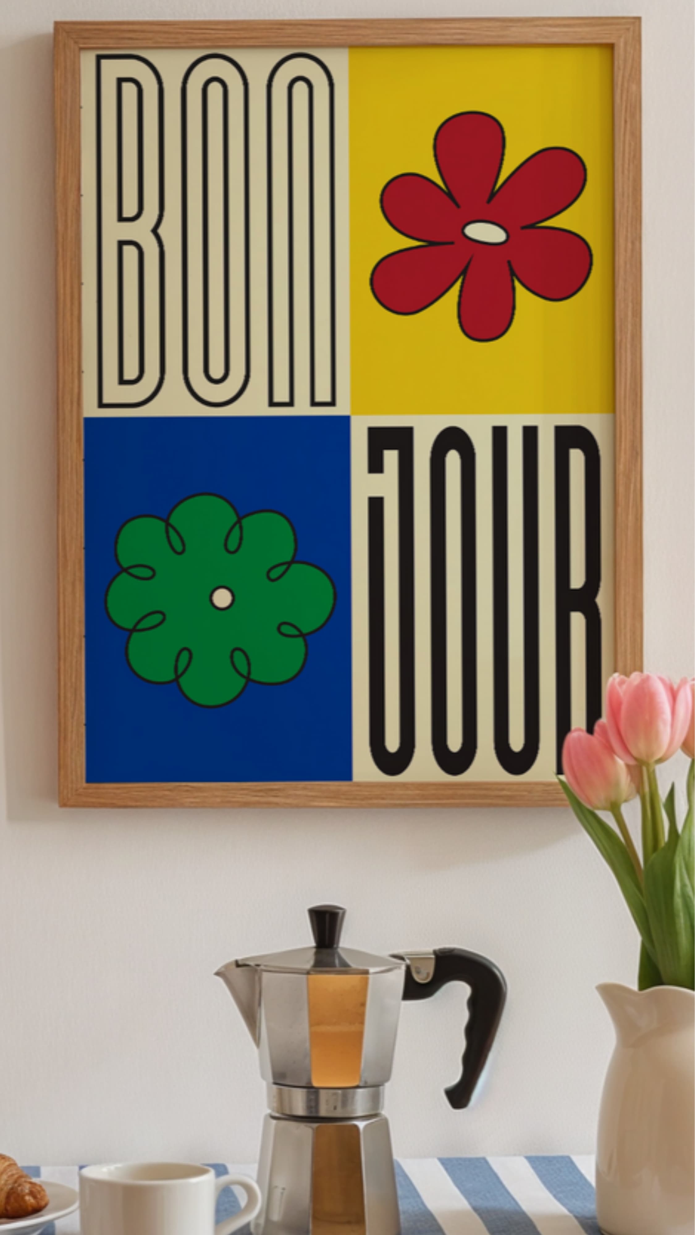 affiche décorative salon vintage