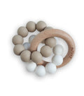 Anneau de dentition en bois et silicone terre d'argile - zakuw