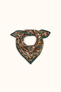 Foulard fleuri en voile de coton Falala – Fado Macadamia – Apaches Collections – vue 1