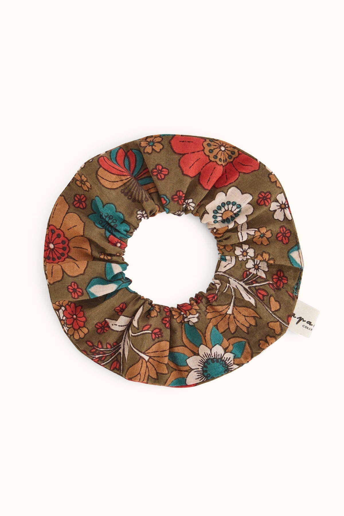 Grand chouchou fleuri Manju – Bolero Fougère – Apaches Collections – vue 1