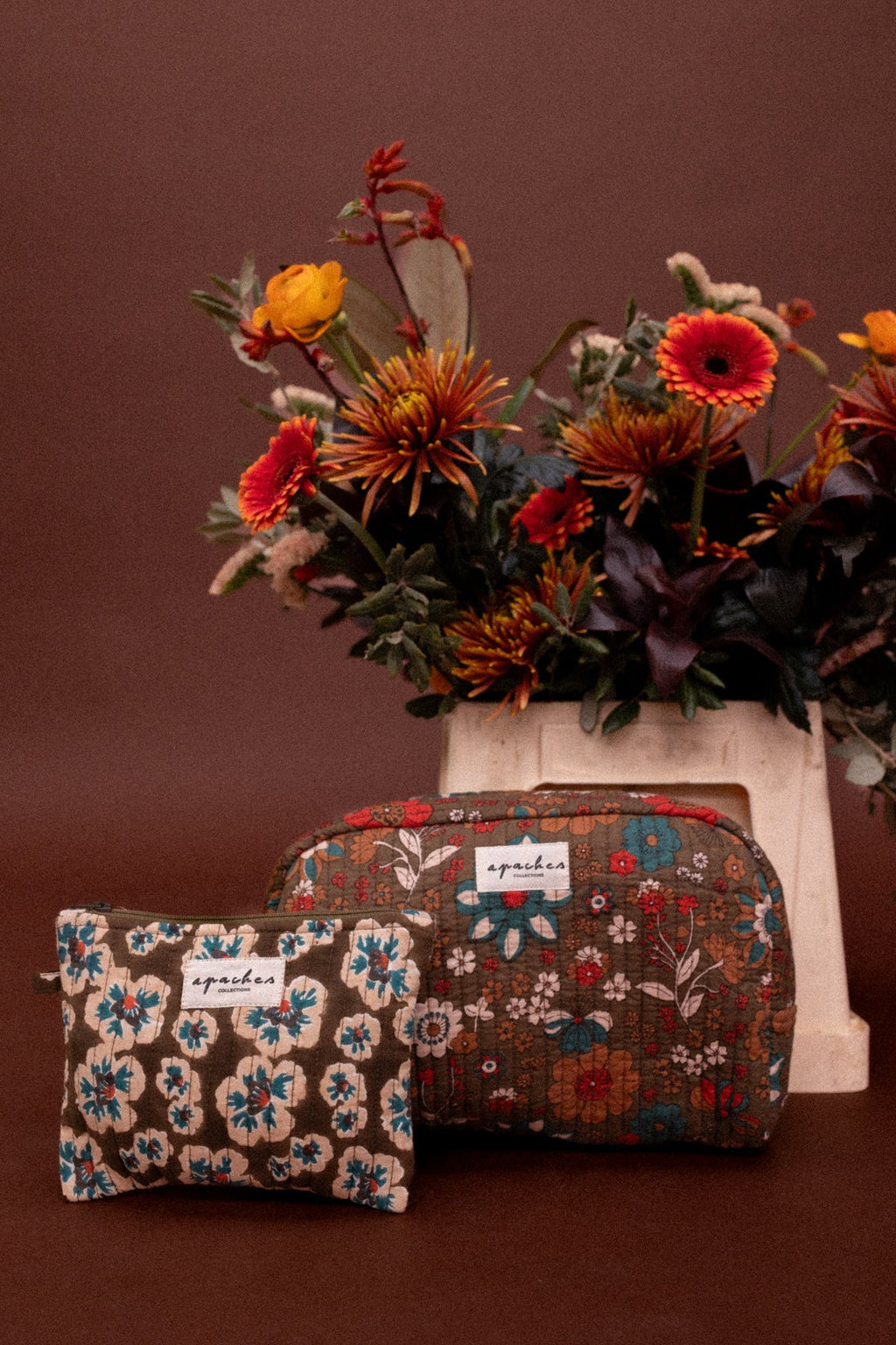 Grande trousse de toilette fleurie Gayane – Bolero Fougère – Apaches Collections – vue 2