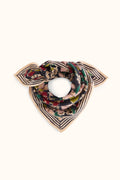 Petit foulard fleuri en coton Manika – September Taffeta – Apaches Collections – vue 1