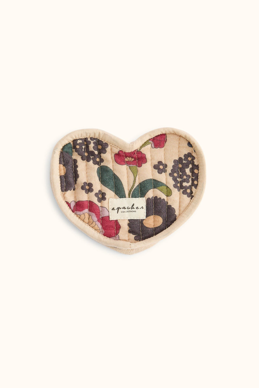 Petite pochette cœur fleurie Jaanu - September Macadamia