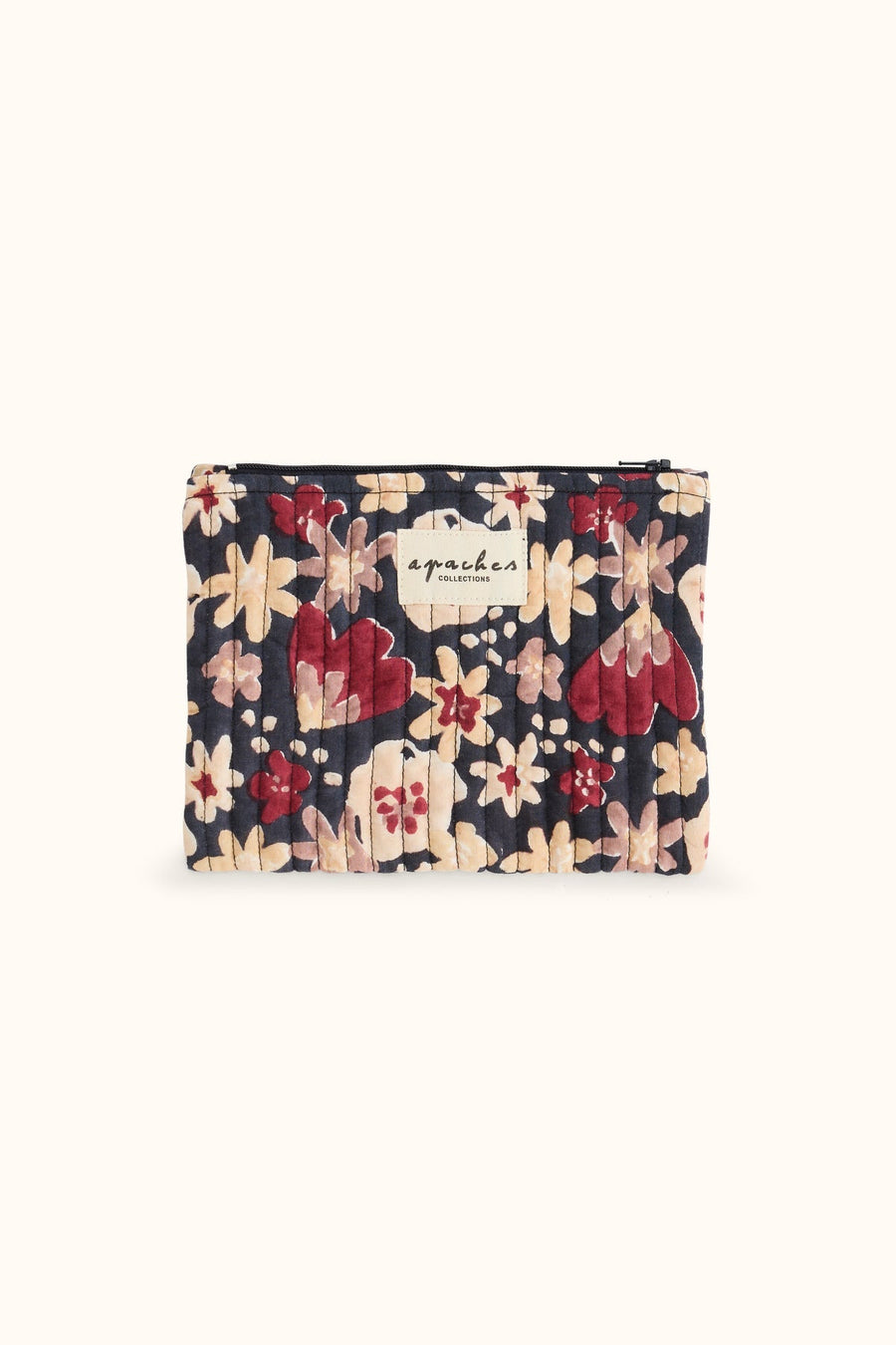 Petite pochette fleurie matelassée Mana - Polly Coal
