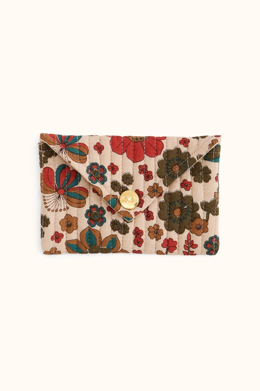 Pochette enveloppe fleurie Ravi - Bolero Macadamia