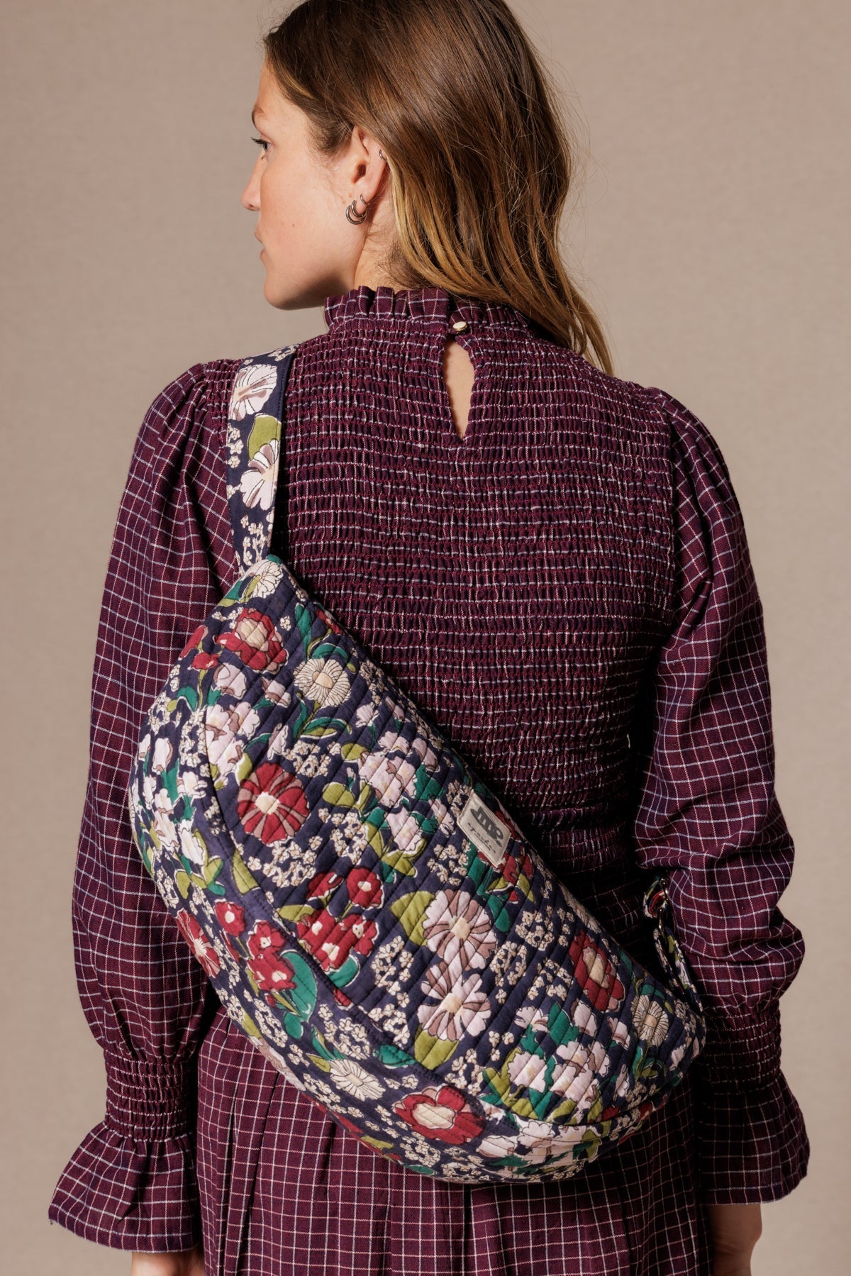 Sac banane demi-lune matelassé Luni Shanti – September Taffeta – Apaches Collections – vue 3
